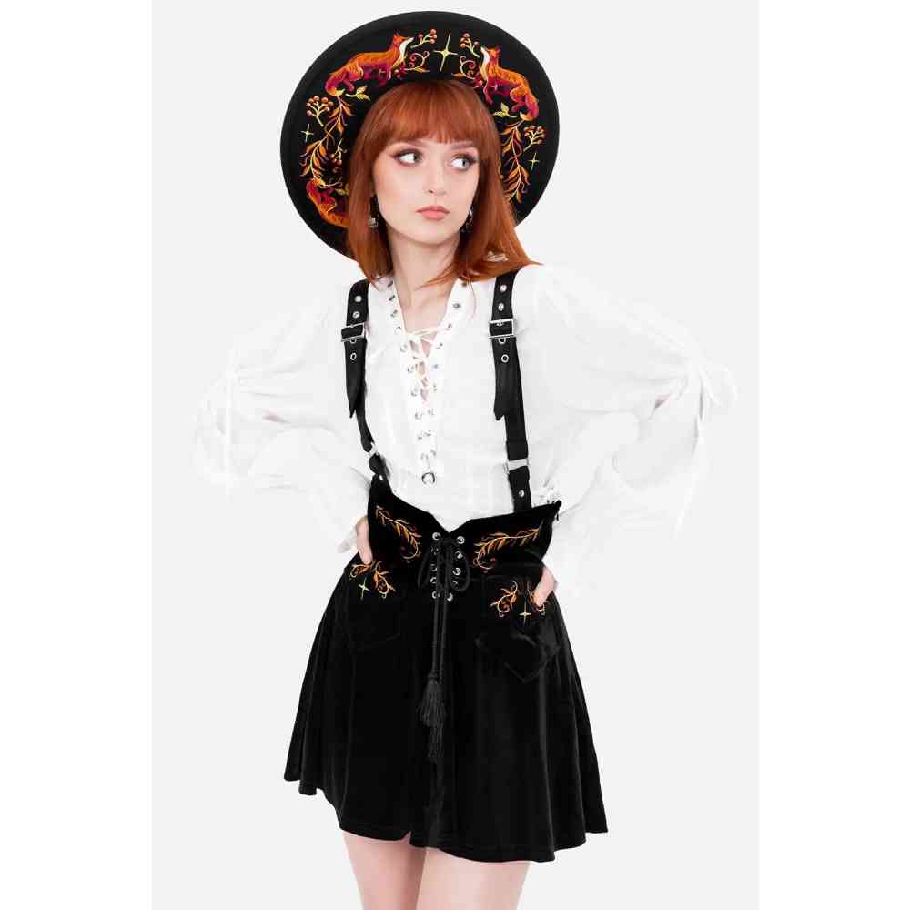 Restyle - Cinder Korte rok - Zwart